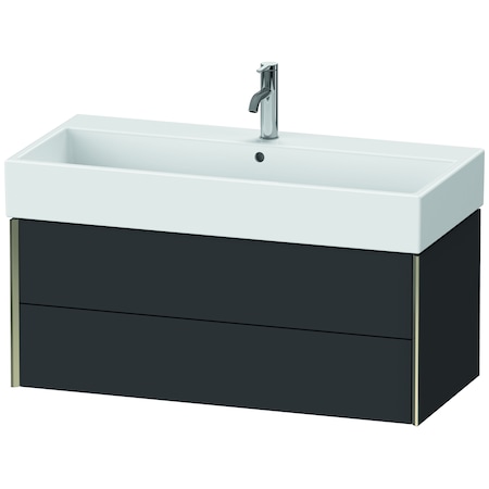 Xviu Two Drawer Wall-Mount Vanity Unit Graphite